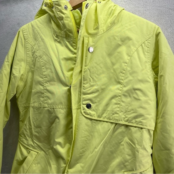 Burton DryRide Neon Green Women Ski Snow Jacket Sz Small Full Zip/Button Y2K - Picture 2 of 14